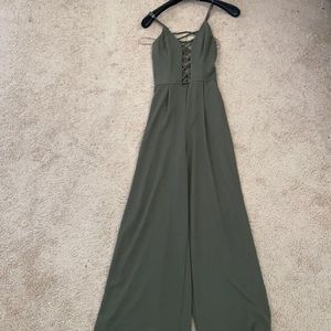 Green jumpsuit